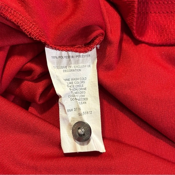 PGA Tour Airflux Men’s Golf Polo Shirt Size XL Red - Picture 3 of 7